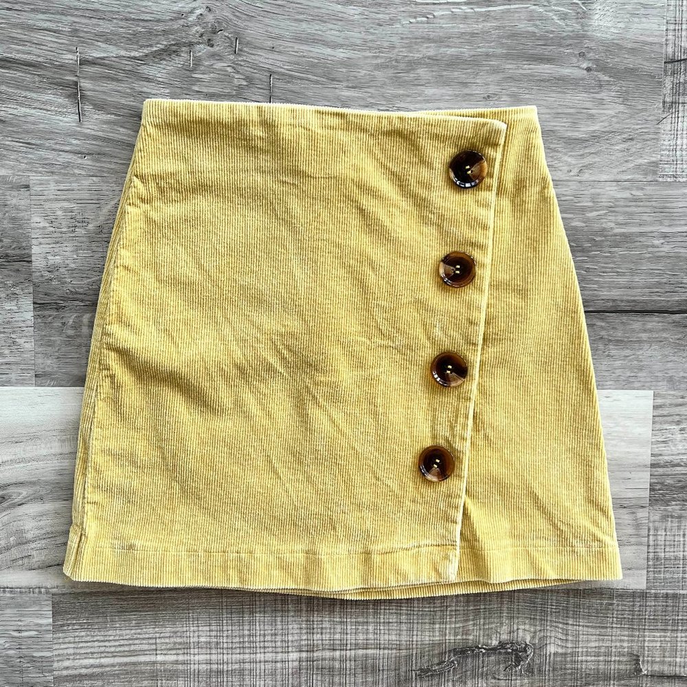 Altar'd State Cute As Button Cord Skirt